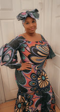 Load image into Gallery viewer, STRETCHY Ankara Mermaid Dress