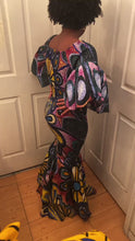 Load and play video in Gallery viewer, STRETCHY Ankara Mermaid Dress
