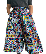 Load image into Gallery viewer, Ankara Palazzo pants w/ pockets and small head wrap
