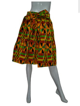 Load image into Gallery viewer, Kente print short skirt w/ matching head wrap
