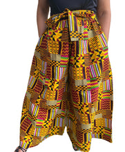 Load image into Gallery viewer, Ankara Palazzo pants w/ pockets and small head wrap
