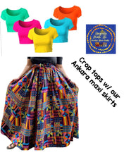 Load image into Gallery viewer, ☀️Summer Ankara long maxi skirt w/ small head wrap
